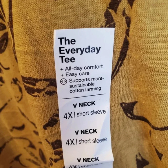 SONOMA | Everyday V-Neck Tee sz 4X - Picture 5 of 6